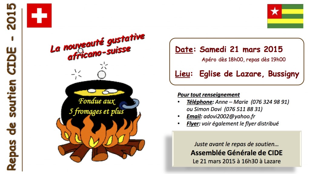 Repas de soutien CIDE