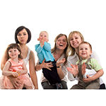 Groupe mamans-enfants